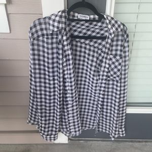 Checkered button down